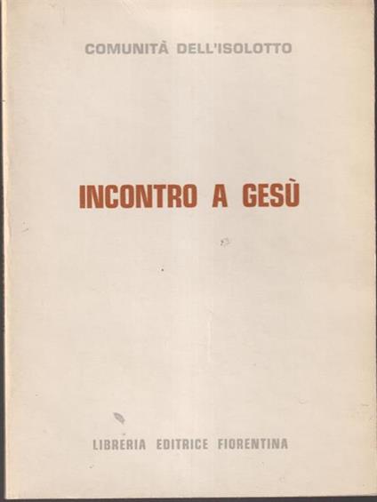 Incontro a Gesù - copertina