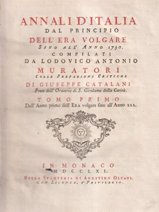 Annali d'Italia dal principio dell'era volgare sino all'anno 1750 vol. 12 - Lodovico Antonio Muratori - copertina