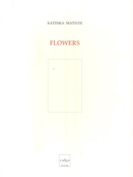 Flowers - Katinka Matson - copertina