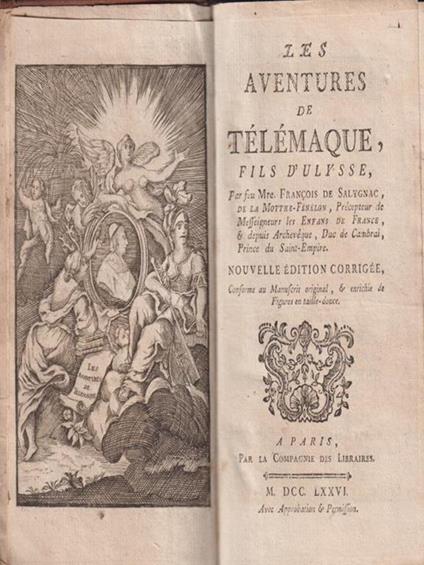 Les aventures de Telemaque fils d'Ulysse - copertina