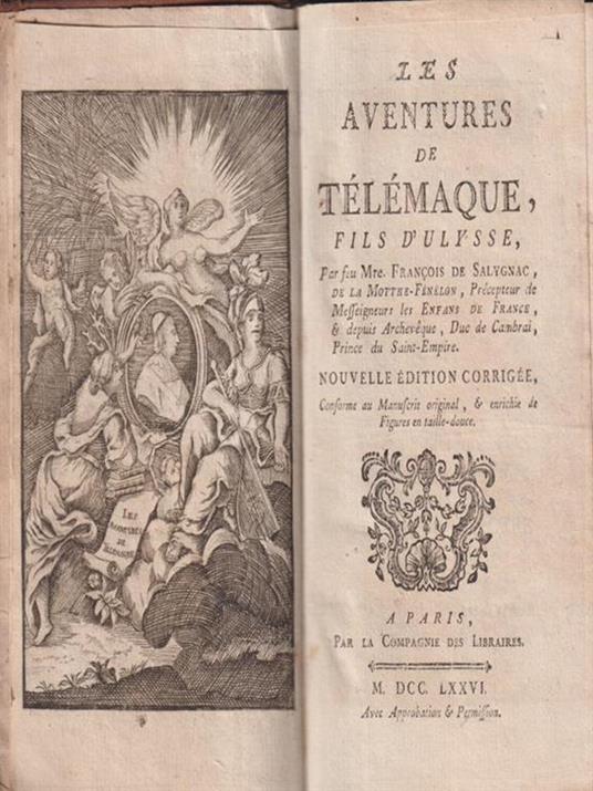 Les aventures de Telemaque fils d'Ulysse - copertina