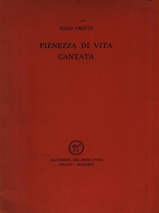 Pienezza di vita cantata - Enzo Gatti - copertina