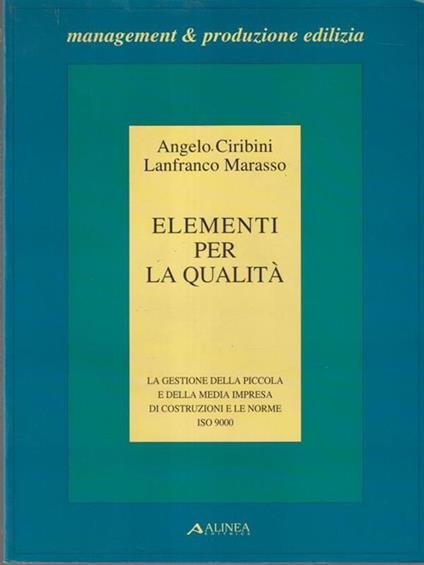   Elementi per la qualità - copertina
