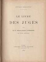 Le livre des juges