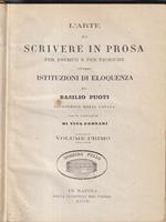 L' arte di scrivere in prosa vol I