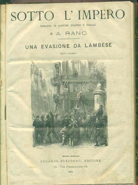 Sotto l'impero - A. Radó - copertina