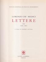 Lorenzo Dè Medici Lettere VIII