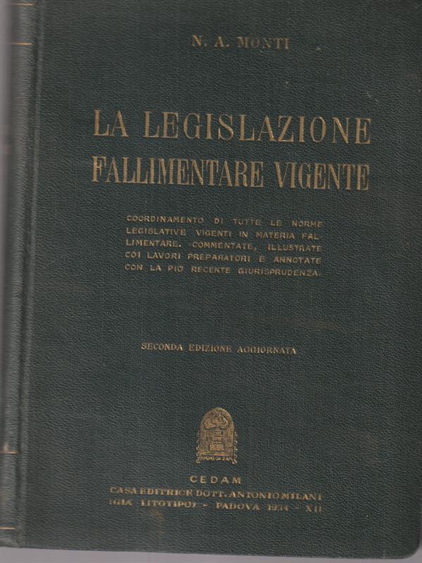 La legislazione fallimentare vigente