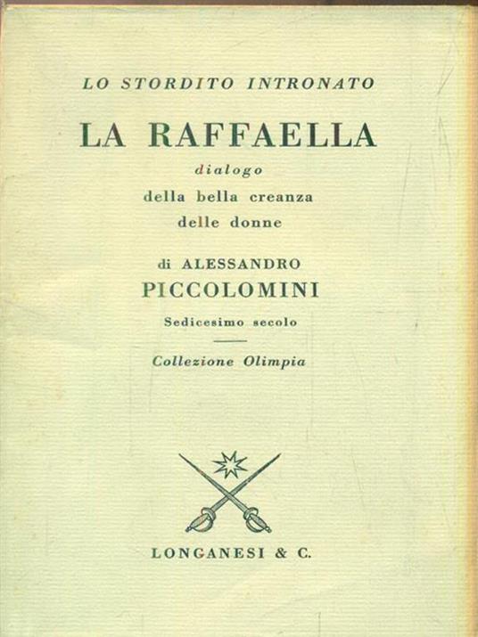 La Raffaella. Dialogo della bella creanza delle donne - Alessandro Piccolomini - copertina