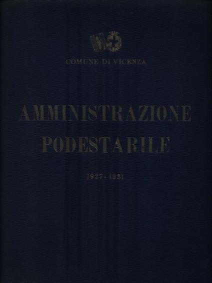   Amministrazione podestarile 1927-1931 - copertina