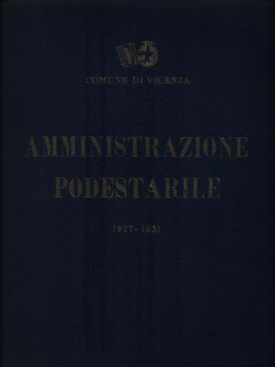   Amministrazione podestarile 1927-1931 - copertina
