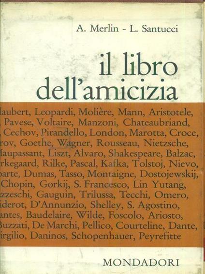 Il  libro dell'amicizia - A. Merlin - copertina