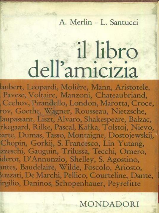 Il  libro dell'amicizia - A. Merlin - copertina