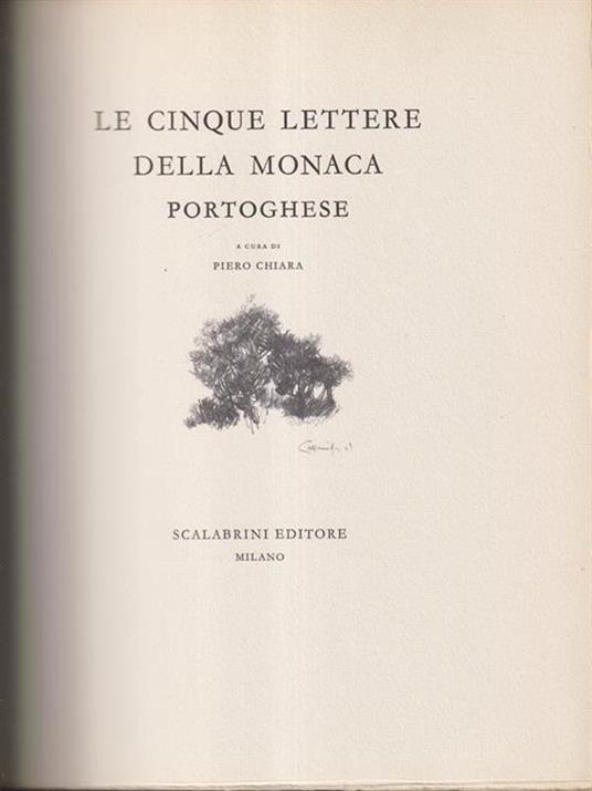 Le cinque lettere della monaca portoghese - Giancarlo Cazzaniga - copertina