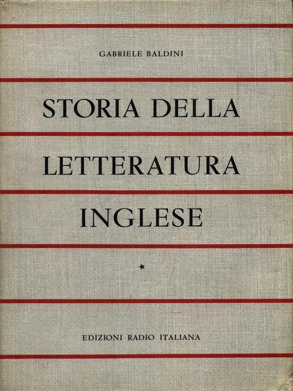   Storia della letteratura inglese