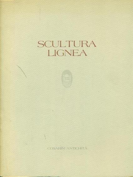   Scultura Lignea - copertina