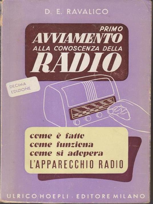 Primo avviamento alla conoscenza della radio - Domenico E. Ravalico - copertina