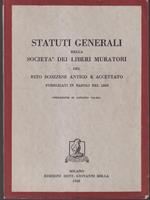   Statuti generali della società dei liberi muratori