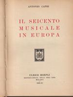 Il seicento musicale in Europa