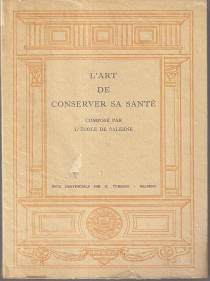 L' art de conserver sa sante - copertina