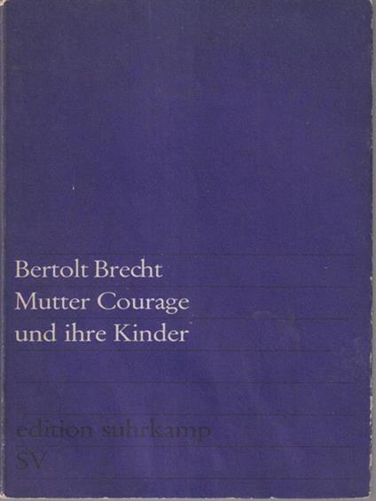   Mutter courage und ihre kinder - Bertolt Brecht - copertina