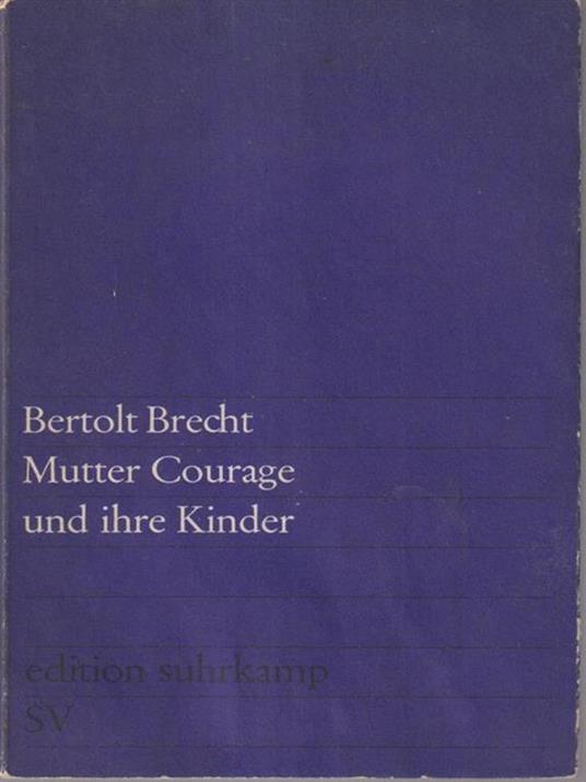  Mutter courage und ihre kinder - Bertolt Brecht - copertina