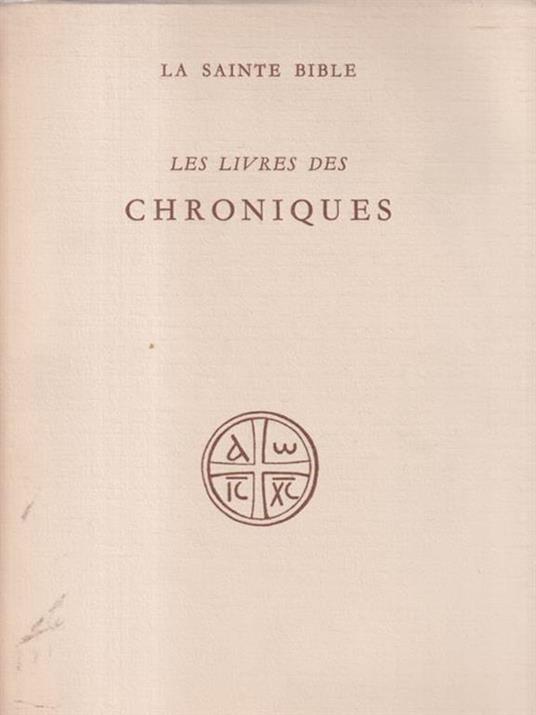 Les livres des Chroniques - Henri Cazelles - copertina