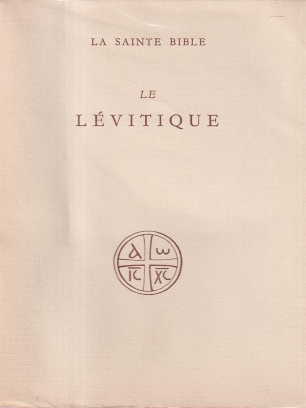 Le Levitique