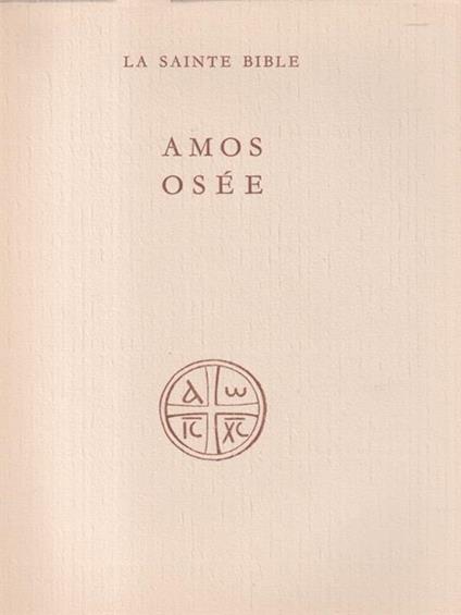 Amos Osee - E. Osty - copertina