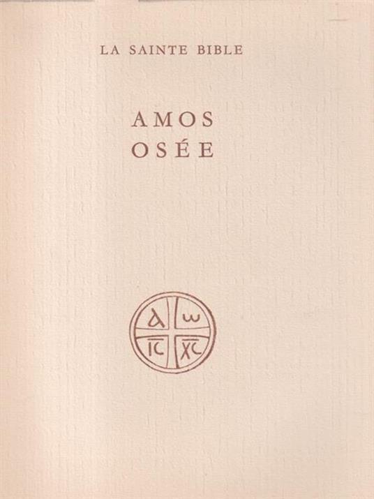 Amos Osee - E. Osty - copertina