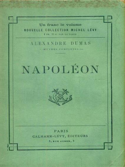 Napoleon - Alexandre Dumas - copertina