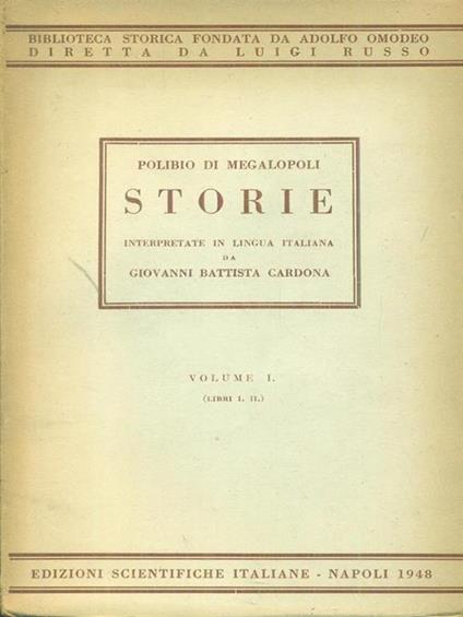   Storie Volume I  - Polibio - copertina