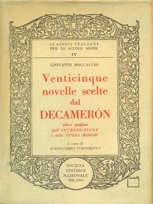 Venticinque novelle scelte dal decameron - Giovanni Boccaccio - copertina