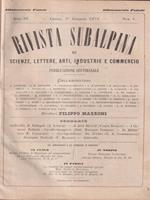 Rivista subalpina dal n. 1 al 26 escluso il n. 10 (gennaio - giugno 1876)