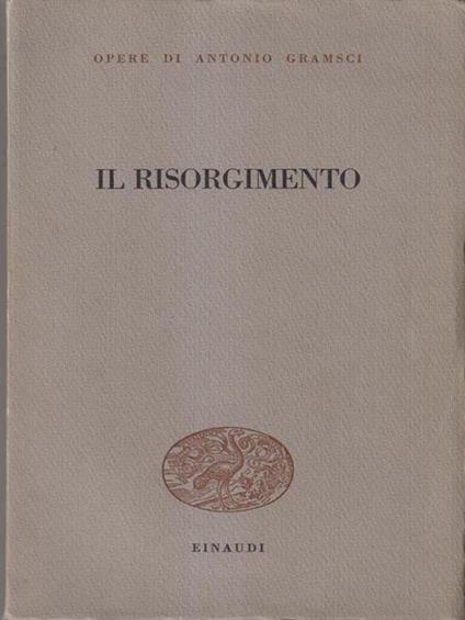 Il risorgimento - Antonio Gramsci - copertina
