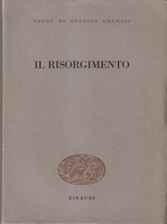 Il risorgimento - Antonio Gramsci - copertina
