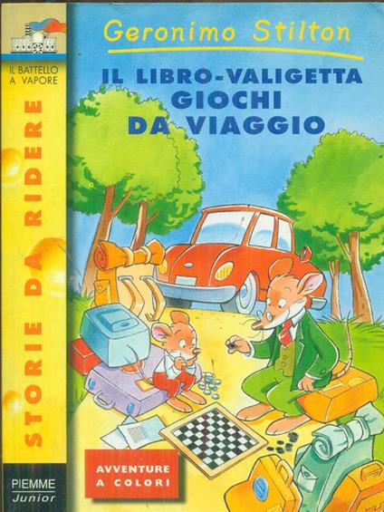 Il  libro-valigetta giochi da viaggio - Geronimo Stilton - copertina