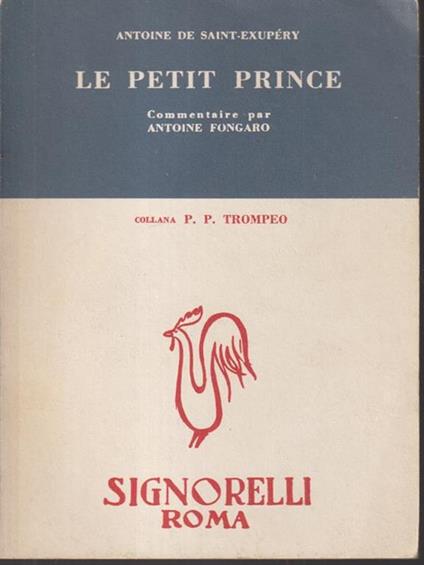 Le petit prince - Antoine Saint-Exupéry - copertina
