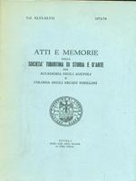   Atti e memorie della societa' tiburtina di storia e d'arte Vol XLVI-XLVII 1973-74