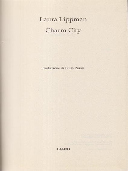 Charm city - Laura Lippman - copertina