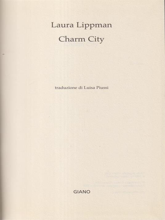Charm city - Laura Lippman - copertina