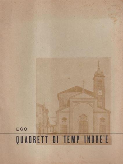 Quadrett di temp indrèe - copertina
