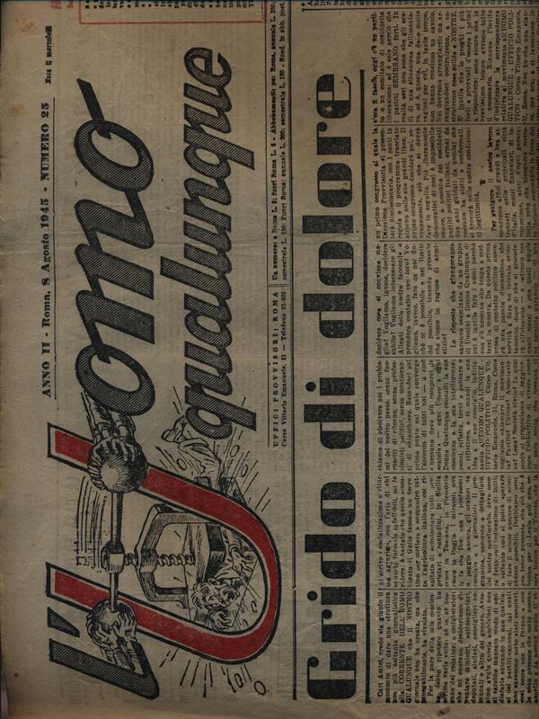 L' uomo qualunque. 33 numeri vari