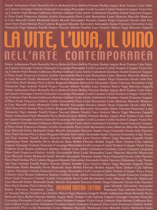 La vite, l'uva, il vino - Adalberto Sartori - copertina
