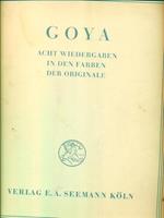   Goya acht wiedergaben in den farben der originale