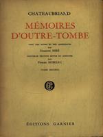   Mémoires d'outre-tombe. Tome second