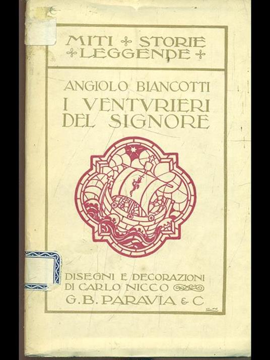 I venturieri del signore - Angiolo Biancotti - copertina