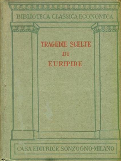   Tragedie scelte - Euripide - copertina