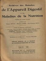   Archives des maladies de l'appareil digestif et de la nutrition 1925