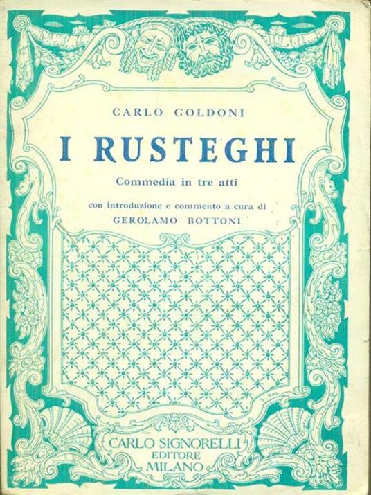 I  rusteghi - Carlo Goldoni - copertina